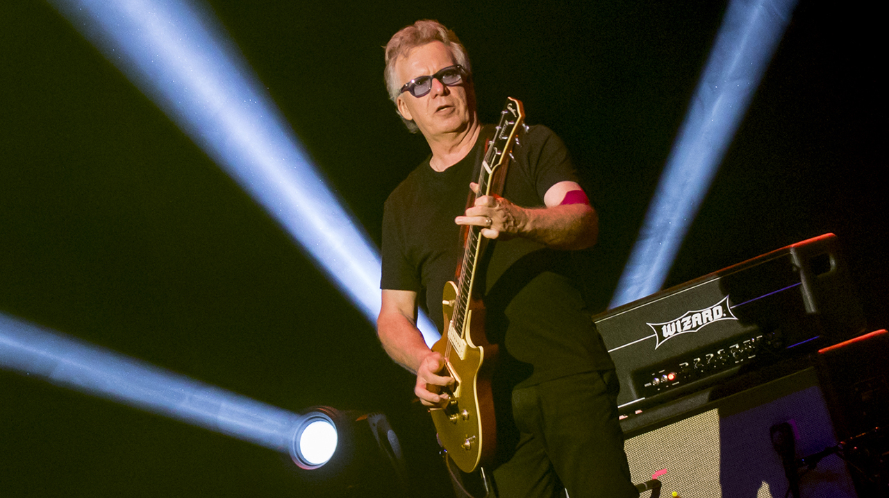 Brian Greenway performs onstage with April Wine at The Arena at TD Place Stadium in Ottawa, Canada on November 25, 2017