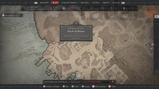 Diablo 4 Pinch of Poison starting location map