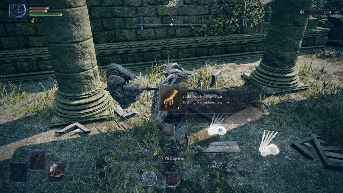 Elden Ring Nightreign rune farm - Gold Pickled Fowl Foot