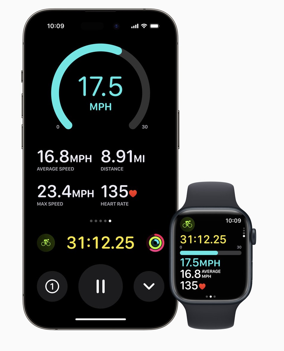 watchOS 10 cyclisme