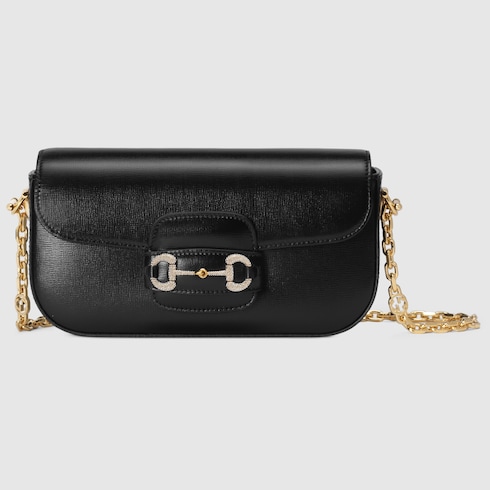 Gucci Horsebit 1955 Crystals Small Shoulder Bag