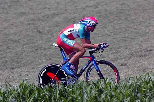 Marzio Bruseghin (Lampre-Fondital) the Italian time trial champion