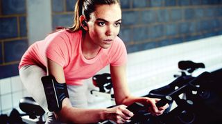 X-1 Weatherproof Sweatproof Sports Running Jogging Gym Headphones Earphones Pink