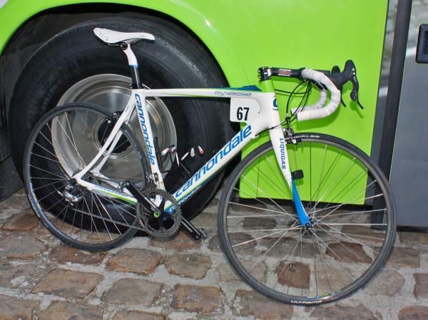 Cannondale provided Liquigas riders with carbon Synapses for Paris-Roubaix.