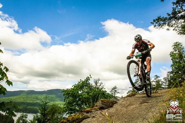 The gravity enduro leader Andreas Heslter (Rocky Mountain)