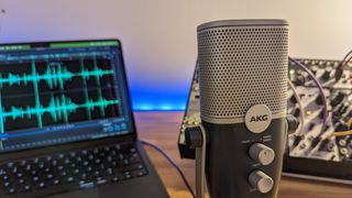 AKG Ara microphone in a studio setting
