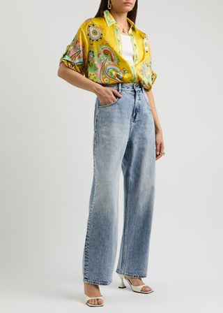 Jackpot Embroidered Straight-Leg Jeans