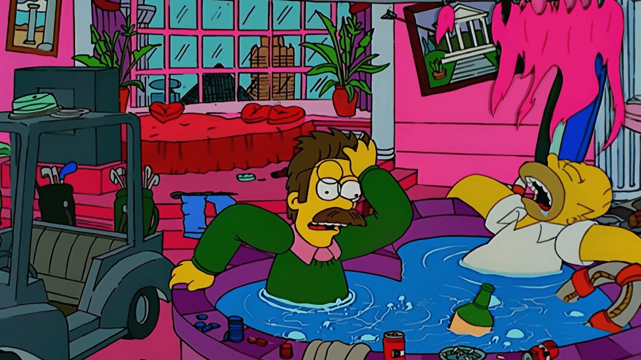 Ned y Homero borrachos
