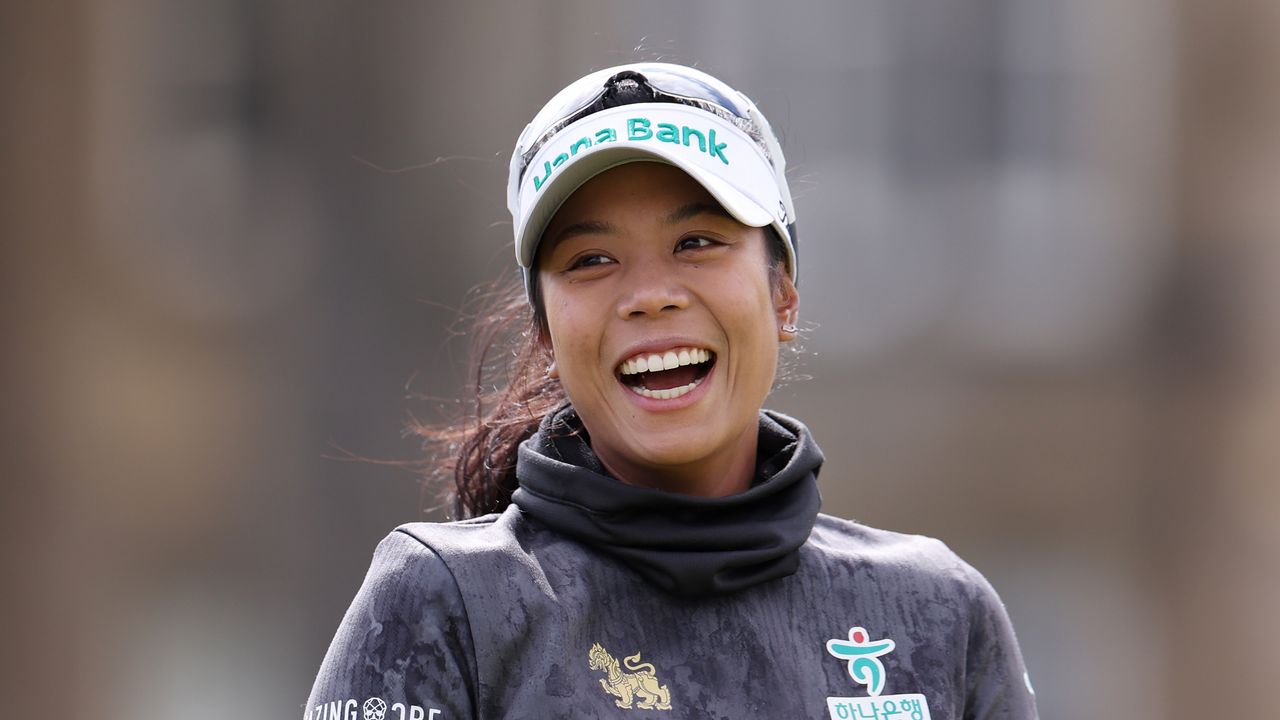 Patty Tavatanakit laughs at the 2024 AIG Women&#039;s Open