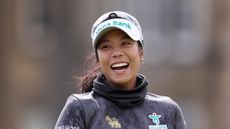 Patty Tavatanakit laughs at the 2024 AIG Women's Open