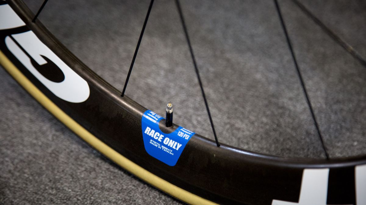Giant had specific race only stickers to prevent the valves from rattling