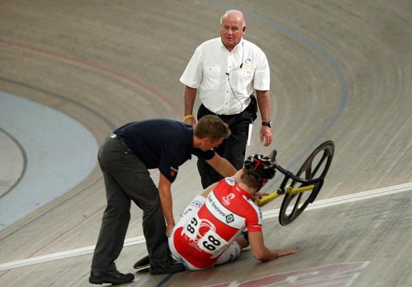 The sprint events weren't without mishap.