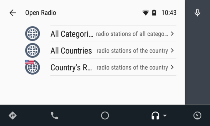 Open Radio for Android Auto