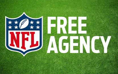 picture of NFL logo with "Free Agency" written next to it
