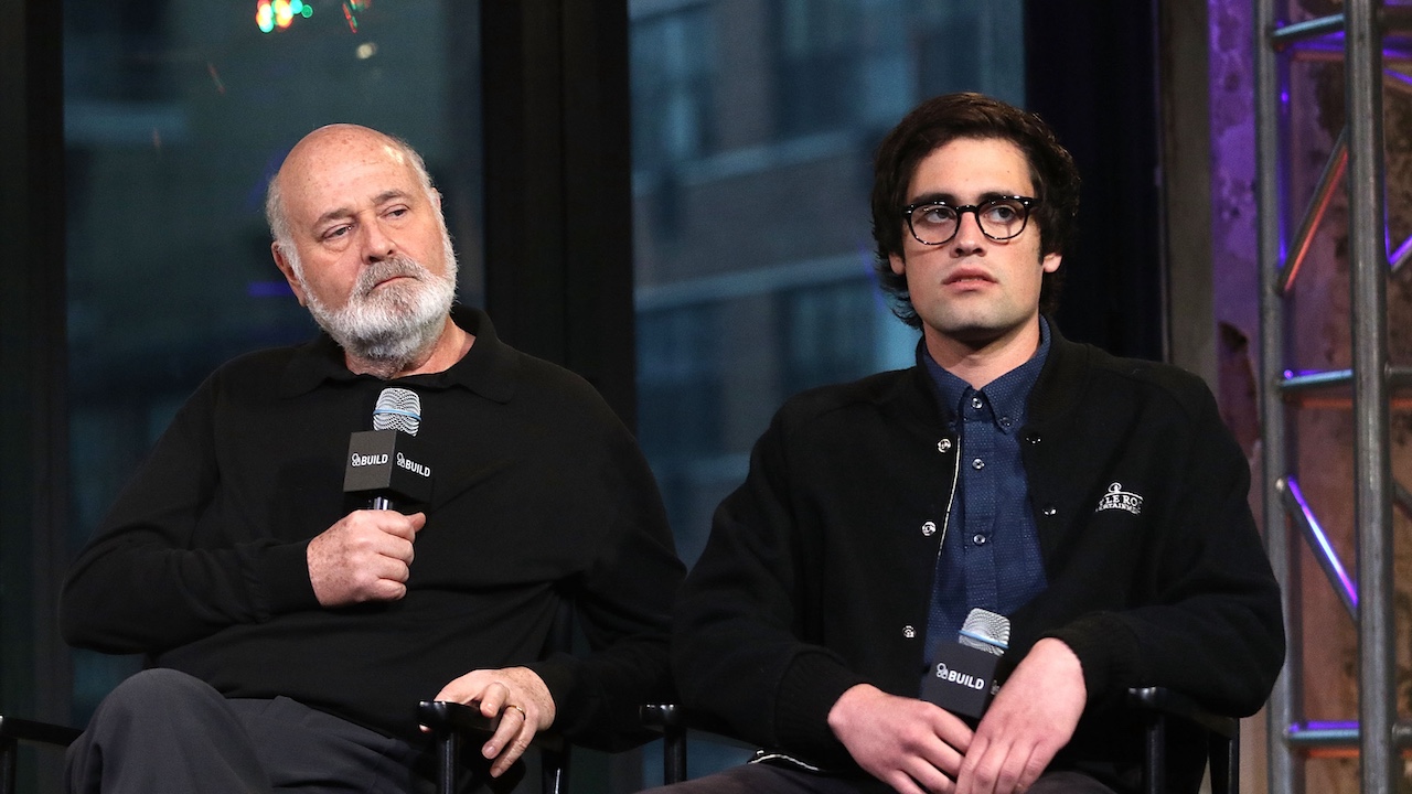 Rob and Nick Reiner at the AOL Build Speaker Series in May 2016. 