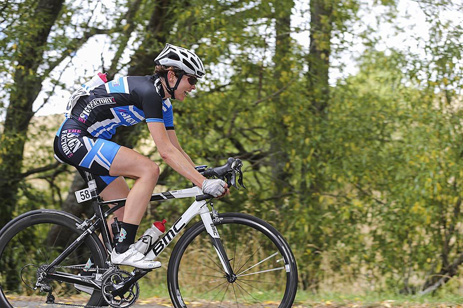 A solo move but was caught with 5km to go