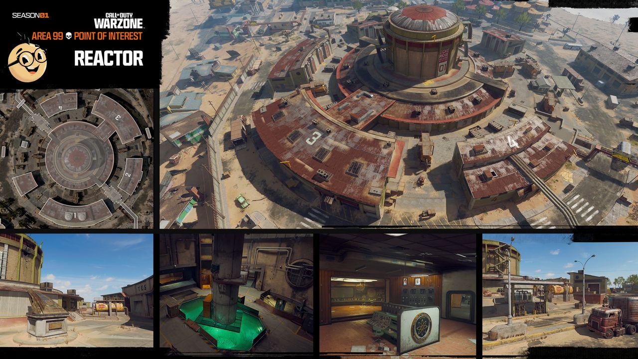 A point of interest for Call of Duty: Warzone Resurgence map Area 99&mdash;Reactor.