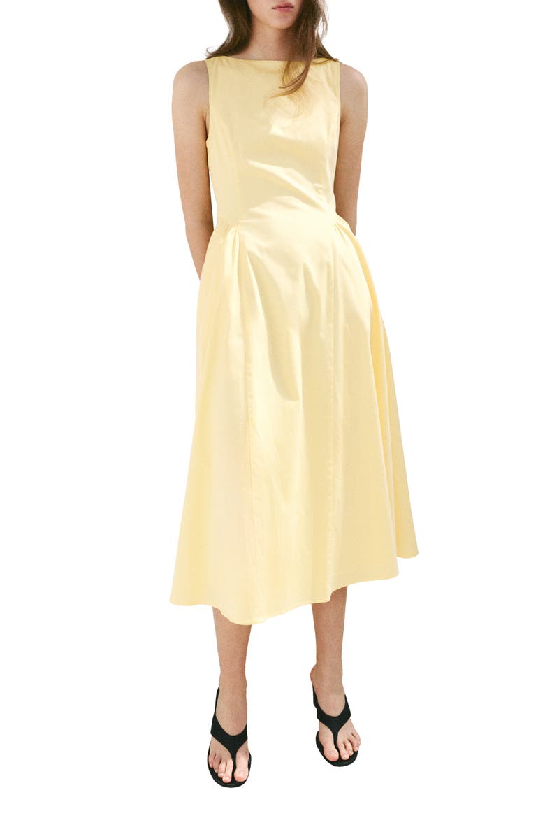 Nicole Drop Waist Midi Dress