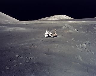 The Apollo 17 mission in December 1972 surveyed the Taurus-Littrow highlands and valley area. This site was picked as a location where rocks both older and younger than those previously returned from other Apollo missions might be found.