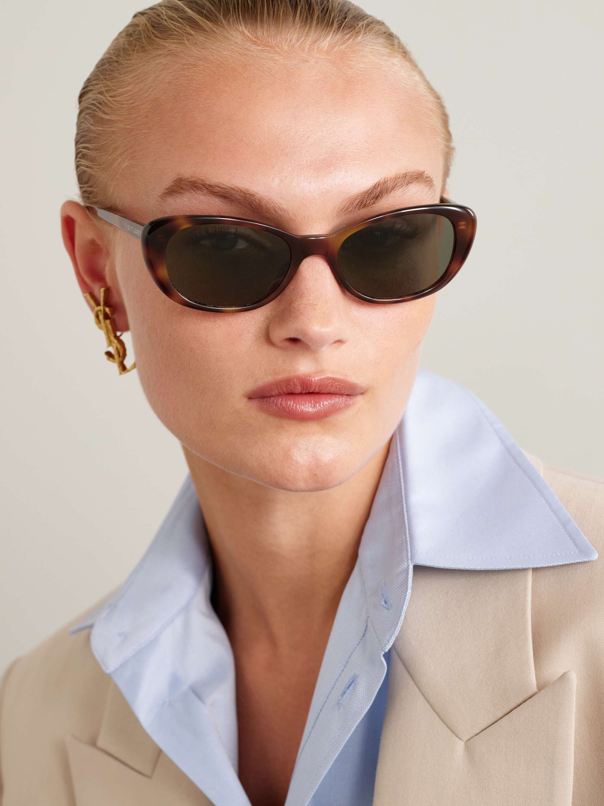 Cat-Eye Tortoiseshell Acetate Sunglasses