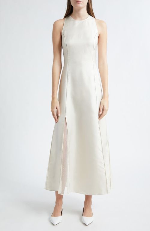 Iraka Silk Twill Midi Dress