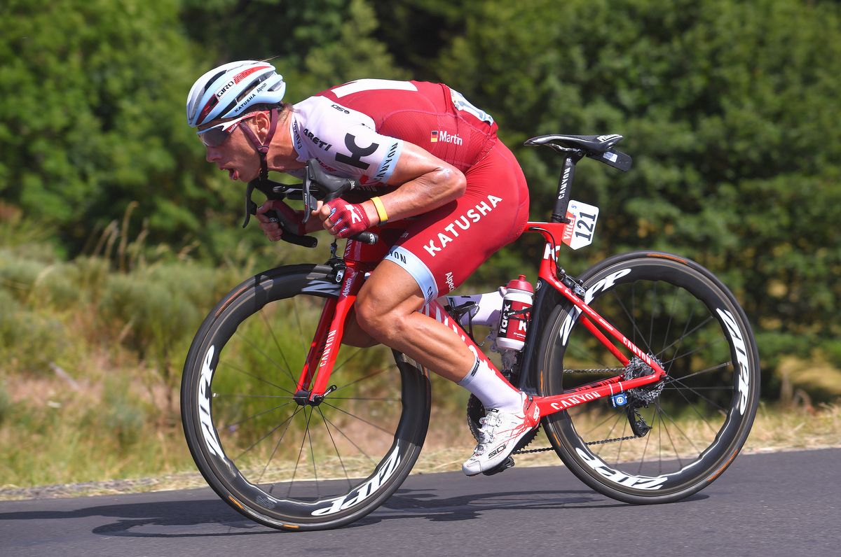 Tony Martin (Katusha-Alpecin) gets aero