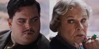 Josh Gad and Judi Dench in Murder on the Orient Express