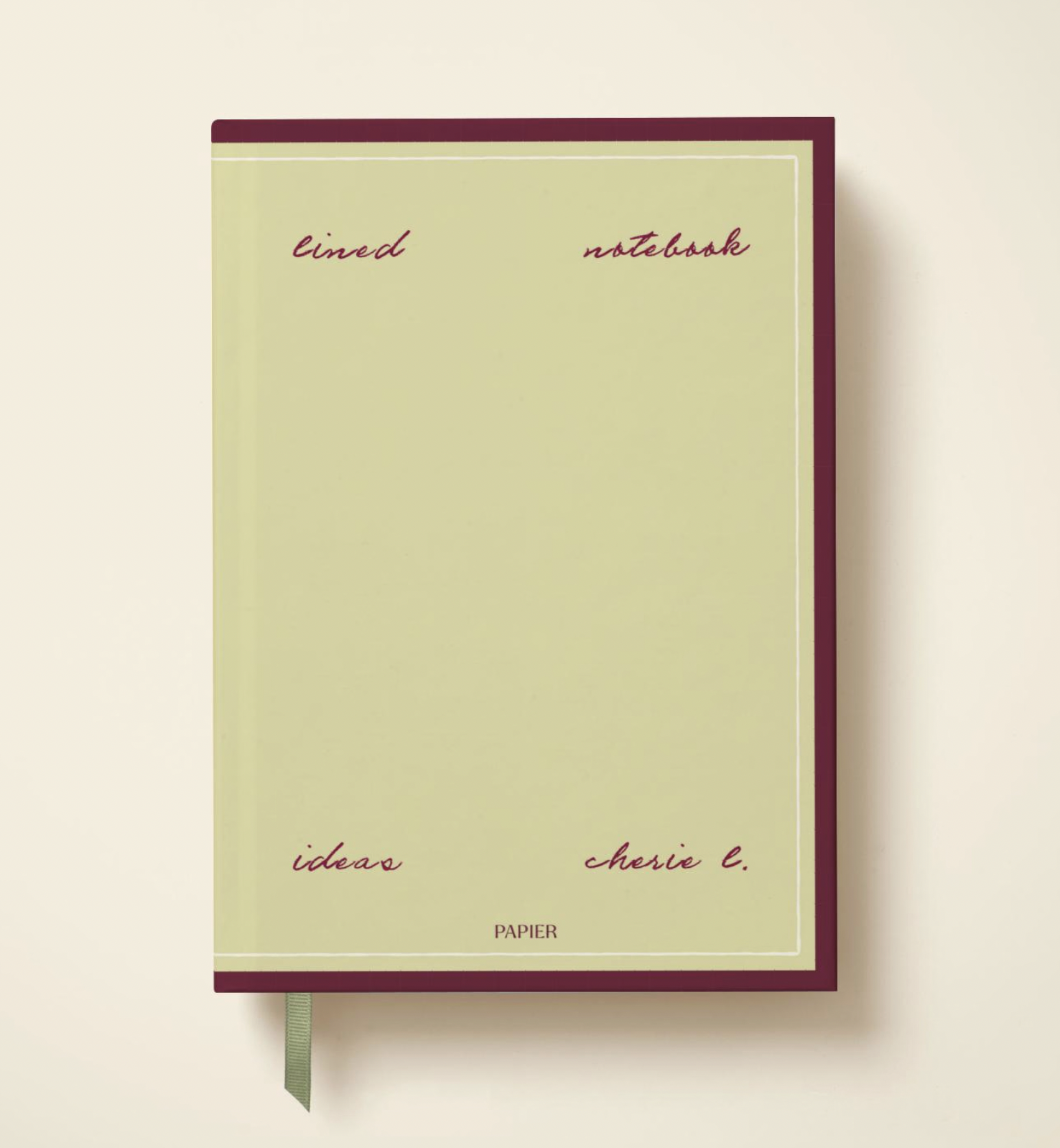Papier, Hardback Lined Notebook