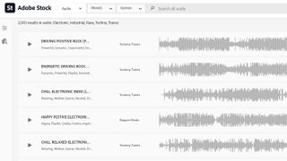 Screenshot of Adobe Stock interface
