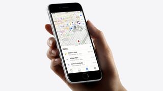 Apple's Find My screen on an iPhone in hand