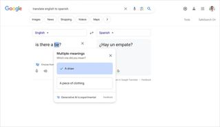 Google SGE contextual translation