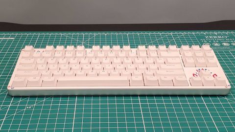 a white keyboard