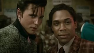 Austin Butler and Kelvin Harrison Jr. in Elvis