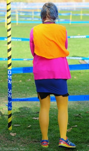 A properly dressed course crossing guard