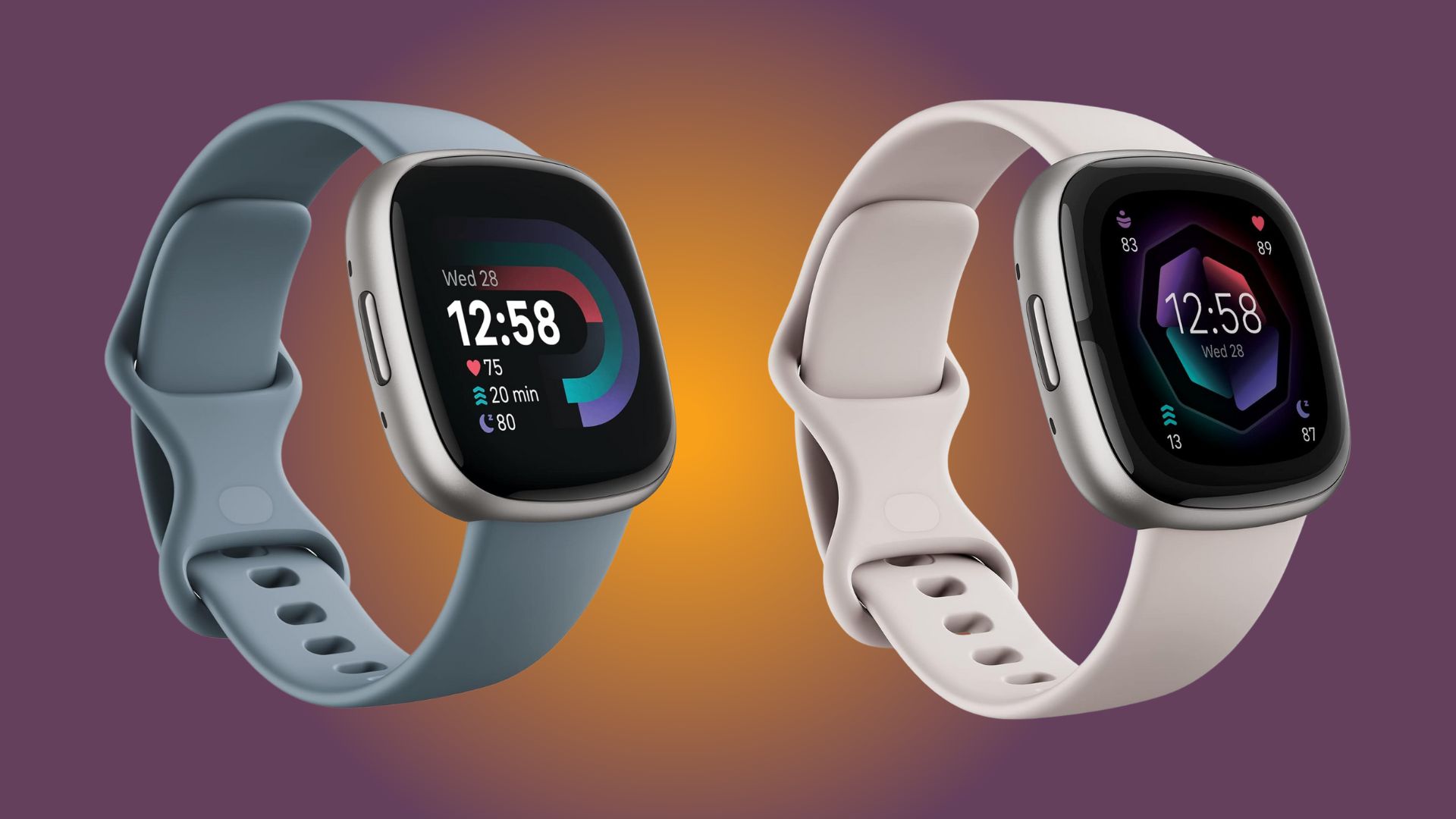Fitbit Sense 2 vs Versa 4 products side by side