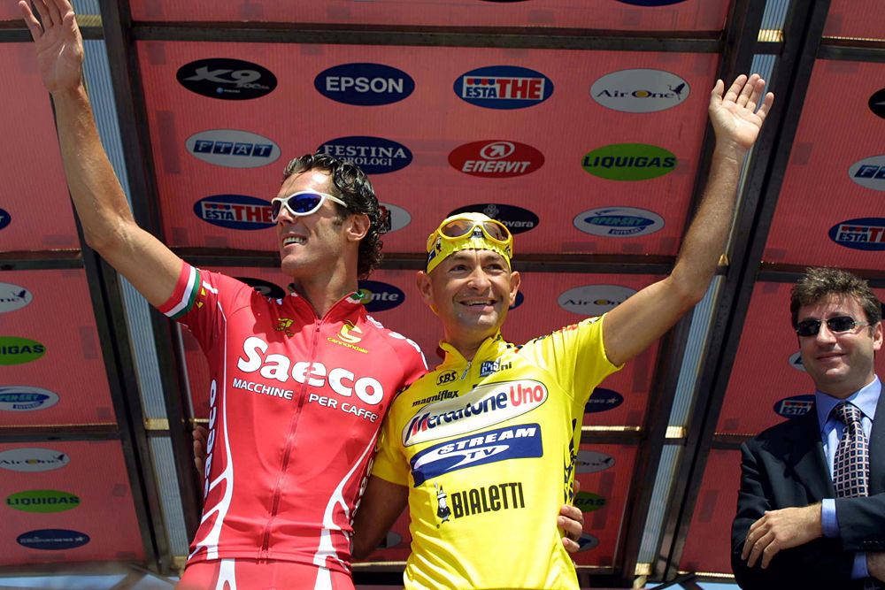 Mario Cipollini and Marco Pantani were the predominant figures in the Giro d'Italia in the late 1990s.