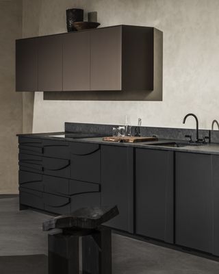 Superfront Bruta Kitchen by Raw Edges in black