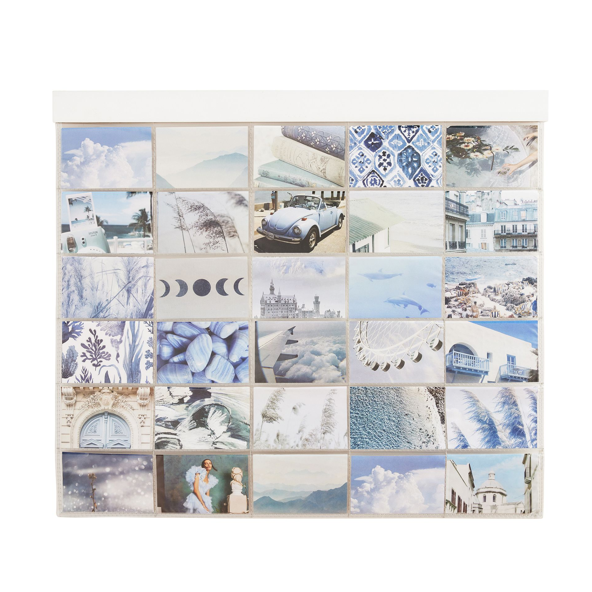 a wall hanging photo holder