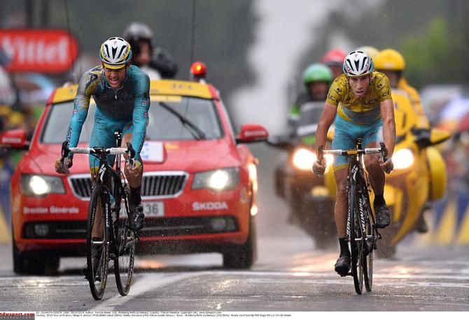 Jakob Fuglsang and Vincenzo Nibali