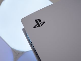 PS5 console with logo
