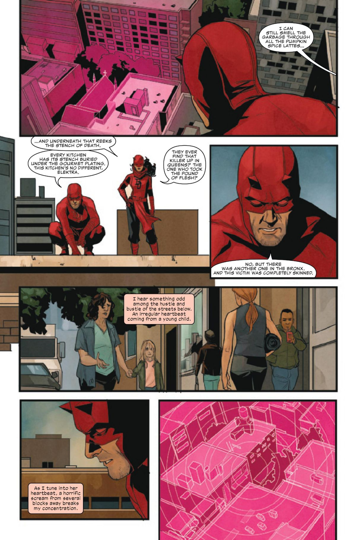 Pages from Daredevil &amp; Echo #1.