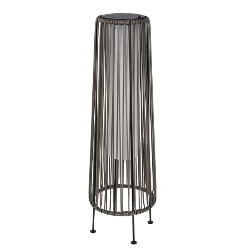 Outsunny, Garden Solar Powered Lights Woven Wicker Lantern