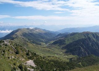 Val delle Mure as seen from the top of Monte Grappa.