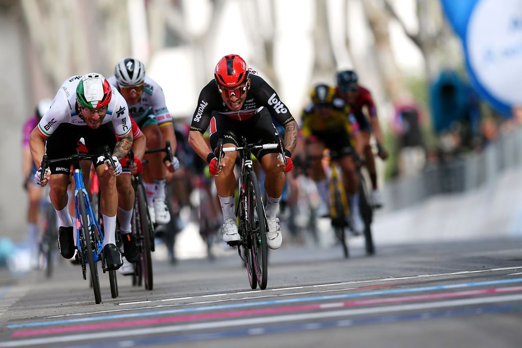 Caleb Ewan (Lotto Soudal) wins stage 5 at the Giro d&#039;Italia