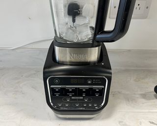 Ice cubes in the Ninja cold and hot blender