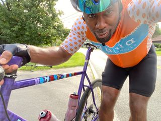 Dhani Jones and his gravel bike