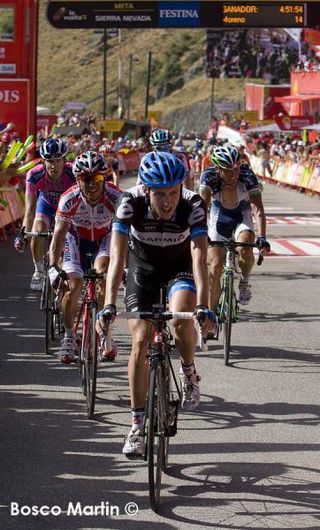 Daniel Martin (Garmin-Cervelo) moved up on GC with a third place finish