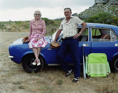 Oldder couple in the 1970s 