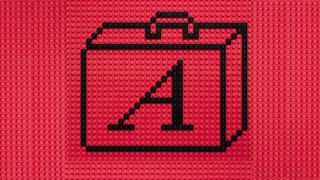 A Lego version of the Fontbook logo