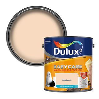 Dulux Easycare Soft peach Matt Emulsion paint, 2.5L